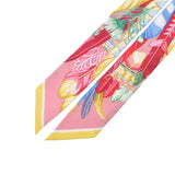 Hermes Hermes Twilley Dance Pacific / Dance Pacifique Blue / Pink / Yellow Women's Silk 100% Scarf New Sinkjo