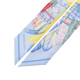 Hermes Hermes Twilley Dance Pacific / Dance Pacifique Blue / Pink / Yellow Women's Silk 100% Scarf New Sinkjo