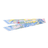 Hermes Hermes Twilley Dance Pacific / Dance Pacifique Blue / Pink / Yellow Women's Silk 100% Scarf New Sinkjo