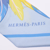 Hermes Hermes Twilley Dance Pacific / Dance Pacifique Blue / Pink / Yellow Women's Silk 100% Scarf New Sinkjo