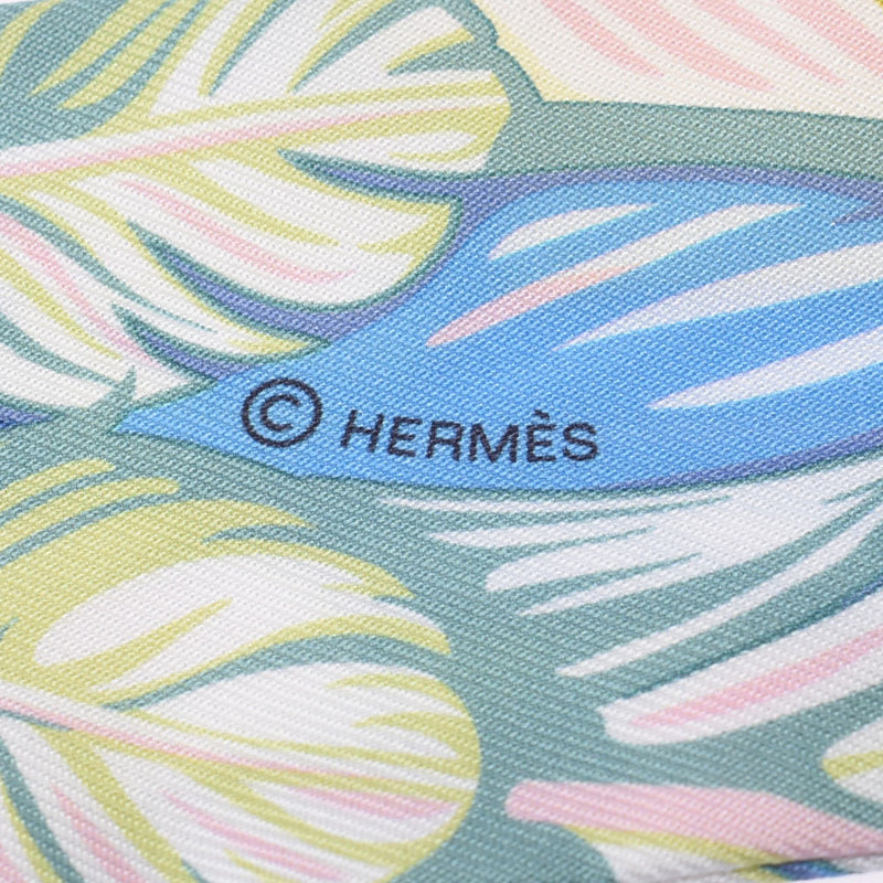 ファッション小物【HERMES】エルメス ツイリー Danse Pacifique ダンスパシフィック シルク オレンジ/青 レディース スカーフ