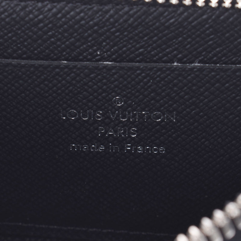 Louis Vuitton Louis Vuitton Taiga Porto Monjoule Purses Noir (Black) M63375 Men's Tiger Leather Coin Case A-Rank Used Sinkjo