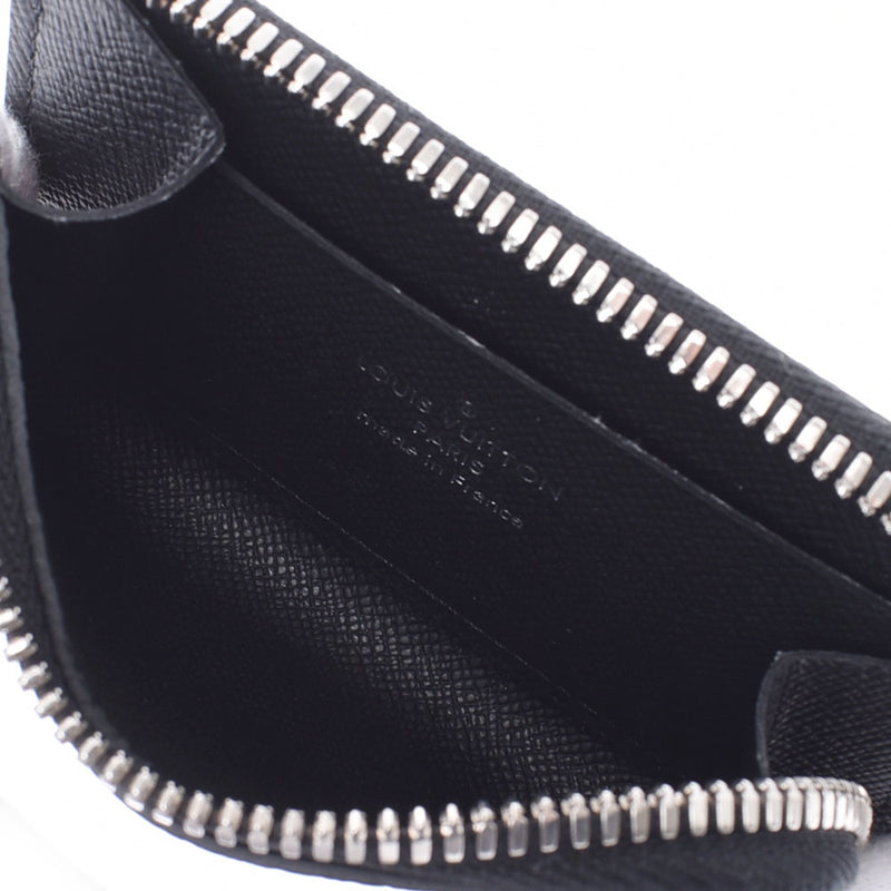 Louis Vuitton Louis Vuitton Taiga Porto Monjoule Purses Noir (Black) M63375 Men's Tiger Leather Coin Case A-Rank Used Sinkjo