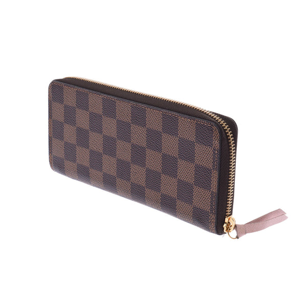 Louis Vuitton Louis Vuitton Damier Portfoille Clemance Rose Balleline N41626 Women's Dumie Campbus Long Wallet A-Rank Used Silgrin