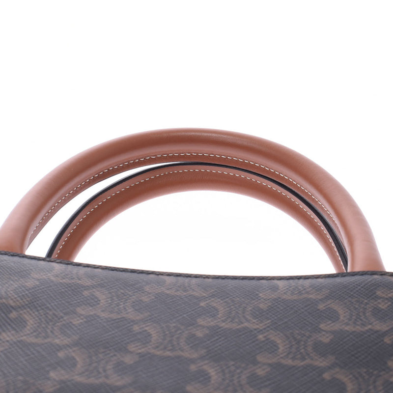 CELINE Celine Trion Fverlike Cava Small 2WAY Bag Brown Ladies PVC/Leather Handbag New Used Ginzo