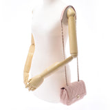 CHANEL Chanel Matrasse Chain Shoulder Pink Gold Bracket Ladies Calf Shoulder Bag A Rank used Ginzo
