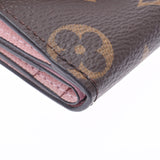 LOUIS VUITTON Louis Vuitton Monogram Portofoyu Zoe Rose Ballerine M62933 Ladies Monogram Canvas Three Fold Wallet Unused Ginzo