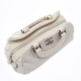 香奈儿香奈儿（Chanel Chanel Chanel）野生针迹象牙银支a33045女士鱼子酱皮肤手提包B等级用ginzo