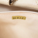 香奈儿香奈儿（Chanel Chanel Chanel）野生针迹象牙银支a33045女士鱼子酱皮肤手提包B等级用ginzo