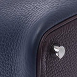 HERMES エルメス ピコタンロック PM カザック2 ブルーニュイ/ルージュセリエ/フランボワーズ Z刻印(2020年頃) レディース トリヨンクレマンス ハンドバッグ 新品 銀蔵
