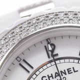 CHANEL シャネル J12 クロノ 41mm ベゼル・ブレスダイヤ H1707 メンズ 白セラミック/SS 腕時計 自動巻き 白文字盤 Aランク 中古 銀蔵