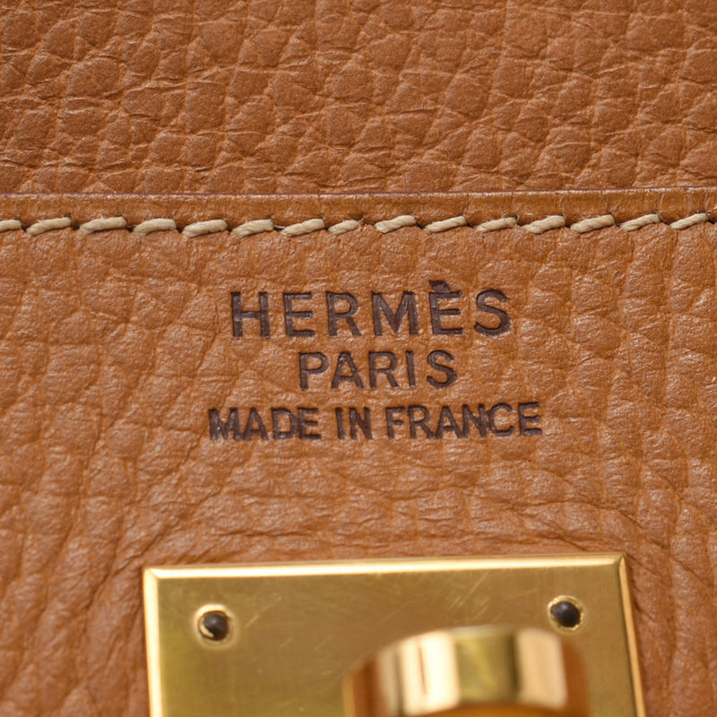 Hermes Hermes Otach Cover 32 Natural Gold Bracket □ E-engraving (around 2001) Ladies Ardennes Handbags AB Rank Used Sinkjo