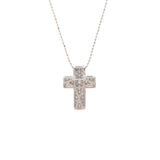 Other Cross Necklace Unisex K18WG/Diamond Necklace A Rank used Ginzo