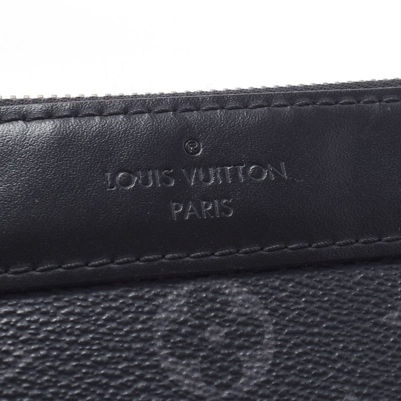 Louis Vuitton Louis Vuitton Monogram露背Pochette Discovery Black M62291男士Monogram Canvas离合器包B等级使用Silgrin
