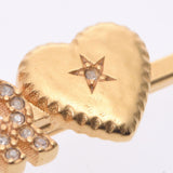 CHRISTIAN DIOR クリスチャンディオール ヘアピン ハート ラインストーン レディース GP金具 ブランド小物 Aランク 中古 銀蔵