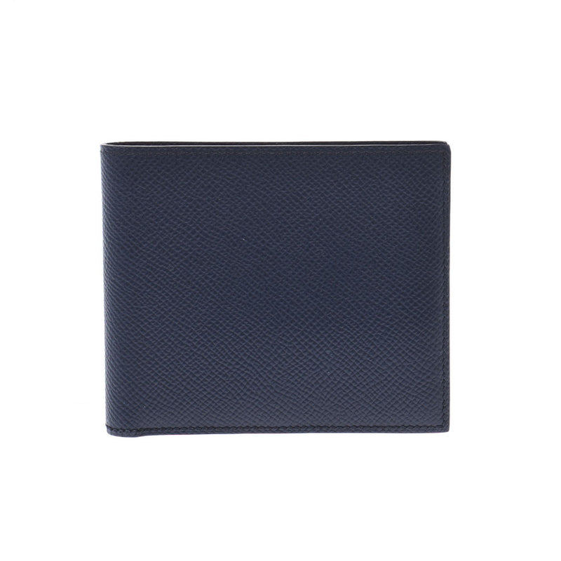 Hermes Hermes Citizen Twill Compact Blue Indigo Y Champion（大约2020年）男士Epson钱包A-Rank使用了Silgrin