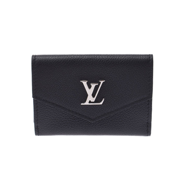 LOUIS VUITTON Louis Vuitton Portofoille My Rock Minoir M63921 Ladies Leather Milky Fold Wallet New Used Ginzo