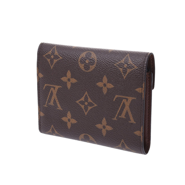 LOUIS VUITTON Louis Vuitton Monogram Portofoyille Victorine Brown M62472 Unisex Monogram Canvas Trial Fold Wallet