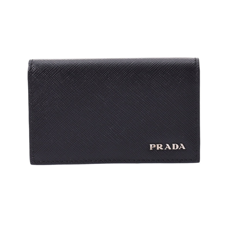 PRADA プラダ パスケース 名称入れ 黒 2MC122 ユニセックス サフィアーノ カードケース 未使用 銀蔵
