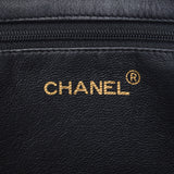 CHANEL シャネル デカココ チェーントート  黒 ゴールド金具 レディース カーフ トートバッグ Bランク 中古 銀蔵