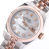ROLEX Rolex Datejust 179171NG Ladies PG/SS Watch Automatic Wrap White Shell Dial A Rank Used Ginzo