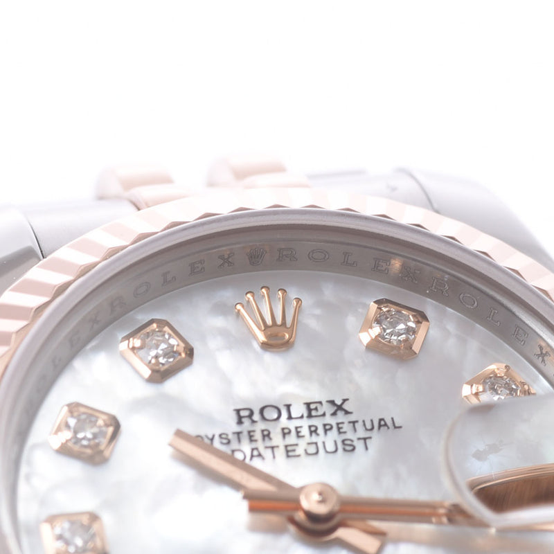ROLEX ロレックス デイトジャスト 179171NG レディース PG/SS 腕時計 自動巻き ホワイトシェル文字盤 Aランク 中古 銀蔵