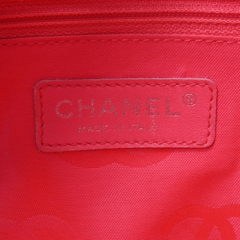 香奈儿香奈儿（Chanel Chanel Cambon）线大手提袋黑色/白色女士拉姆·皮克袋B级二手ginzo