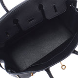 Hermes Hermes Burkin 25 Black Gold Bracket Z Engraved (around 2021) Women's Togo Handbag New Sinkjo