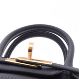Hermes Hermes Burkin 25 Black Gold Bracket Z Engraved (around 2021) Women's Togo Handbag New Sinkjo