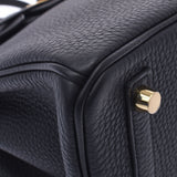 Hermes Hermes Burkin 25 Black Gold Bracket Z Engraved (around 2021) Women's Togo Handbag New Sinkjo