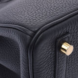 Hermes Hermes Burkin 25 Black Gold Bracket Z Engraved (around 2021) Women's Togo Handbag New Sinkjo