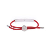 LOUIS VUITTON Louis Vuitton Brassle Lv Space Rouge Silver Hardware M67418 Unisex Nylon Bracelet A Rank used Ginzo