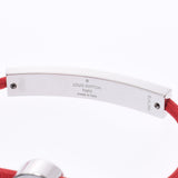 LOUIS VUITTON Louis Vuitton Brassle Lv Space Rouge Silver Hardware M67418 Unisex Nylon Bracelet A Rank used Ginzo