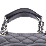 CHANEL Chanel Matrasse GST Tote Black Silver Bracket Ladies Caviar Skin Tote Bag AB Rank Used Ginzo