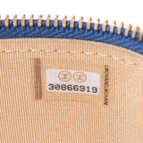 CHANEL シャネル マトラッセ スモール バニティケース ブルー ゴールド金具 レディース ラムスキン ショルダーバッグ Aランク 中古 銀蔵