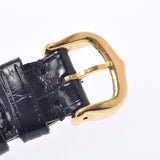 Cartier Cartier Caltier Cories Vermey Yin Ladies GP/Leather Watch Quartz Ivory Dial AB Rank Used Ginzo
