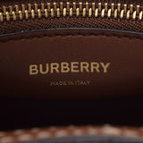 BURBERRY Burberry Mini Tuton Pocket Bag 2WAY Malt Brown/Ivory Ladies Canvas Leather Handbag A Rank used Ginzo