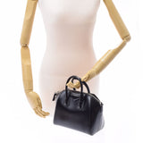 GIVENCHY Givenchy Antigona Midium Black Silver Bracket Ladies Leather Handbag A Rank used Ginzo