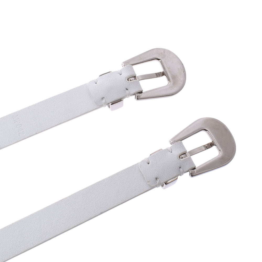 ルイヴィトン二重タイプ サイズ80cm 白 シルバー金具 ユニセックス