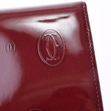 Cartier Cartier Happy Birthday Long Wallet Bordeaux Ladies Enamel Wallet AB Rank Used Ginzo