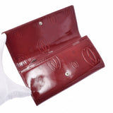 Cartier Cartier Happy Birthday Long Wallet Bordeaux Ladies Enamel Wallet AB Rank Used Ginzo