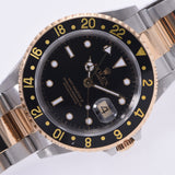 ROLEX Rolex GMT Master 2 Black Bezel 16713 Men's SS/YG Watch Automatic Black Dial A Rank Used Ginzo