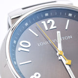 LOUIS VUITTON Louis Vuitton Tambour Q1111 Men's SS/Rubber Watch Quartz Brown Dial A Rank used Ginzo