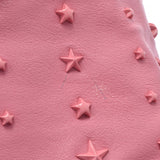 JIMMY CHOO Jimmy Choo Star Studs Pink Unisex Leather Tote Bag B Rank used Ginzo