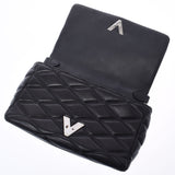 LOUIS VUITTON Louis Vuitton GO-14 MM Maltage Black M50298 Ladies Leather Shoulder Bag B Rank used Ginzo