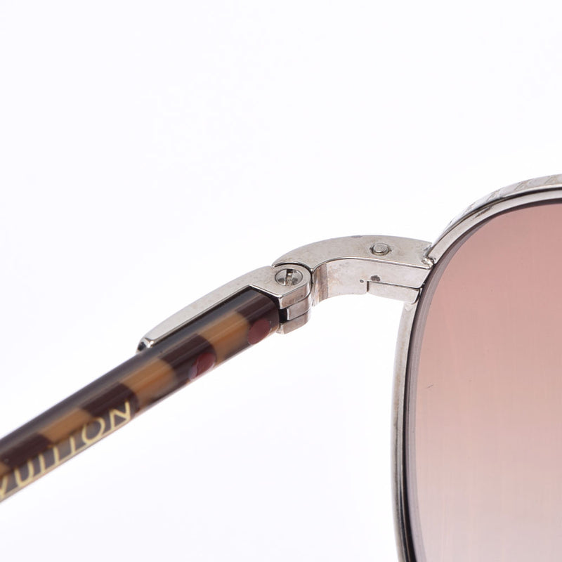LOUIS VUITTON Louis Vuitton Damier Competon Dark Brown Z0035U Unisex SV metal fittings Sunglasses B rank used Ginzo