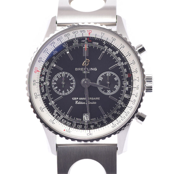 Breitling Breitling Navi Timer 125周年型号World Limited 2009 A26322男士SS手表自动黑色拨号