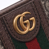 GUCCI Gucci Offidia GG Pass Case Brown Unisex PVC Card Case A Rank used Ginzo