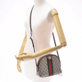 Gucci Gucci Offidia GG肩袋米色499621女士PVC肩带B等级二手Ginzo