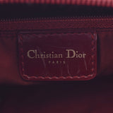 CHRISTIAN DIOR クリスチャンディオール レディディオール トロッター柄 ボルドー ゴールド金具 レディース エナメル 2WAYバッグ ABランク 中古 銀蔵